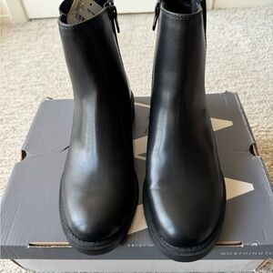 NWT and box black shoe boots